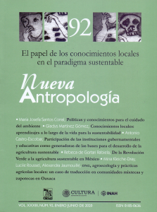 Nueva Antropología vol. XXXIII, núm. 92