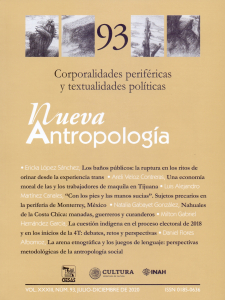 Nueva Antropología vol. XXXIII, núm. 93