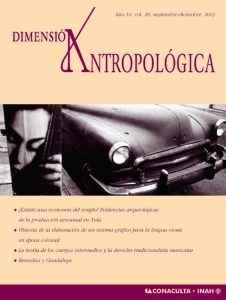Dimensión Antropológica Año 10 Vol 29